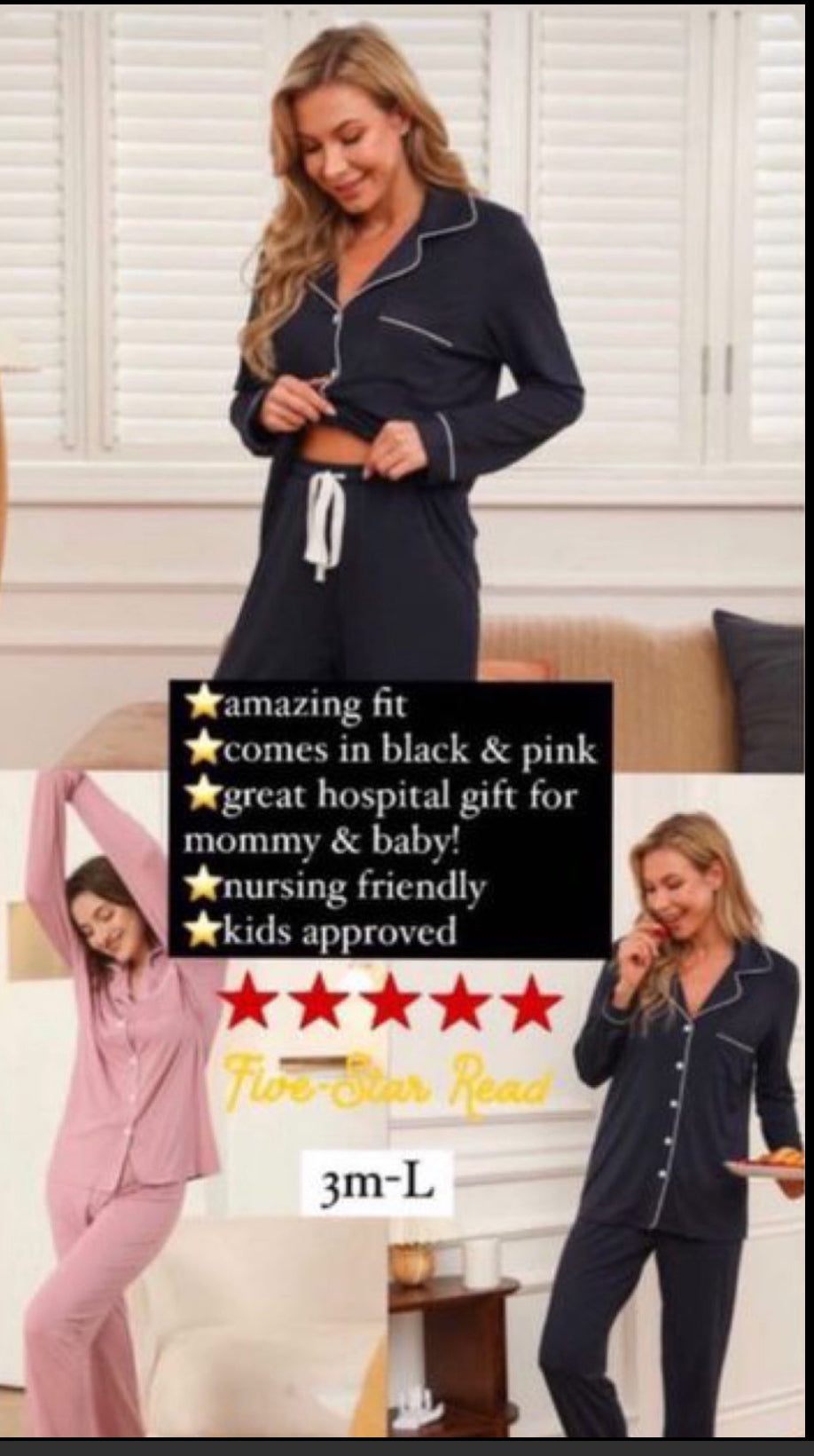 HUSH ADULT Sleepwear grandpa BAMBOO pjs 6 colors avail xs-xl