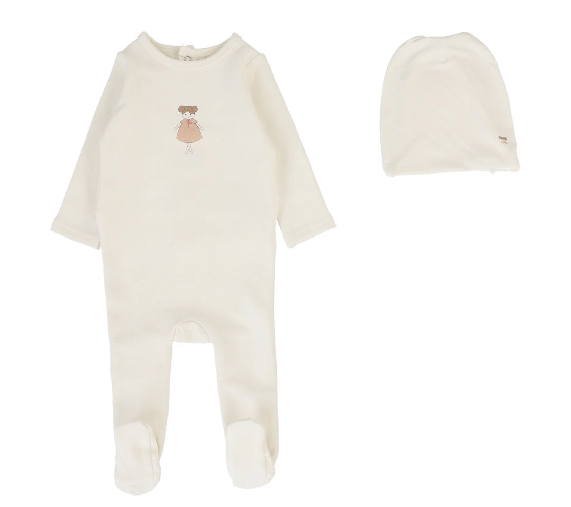 2025 new Lilette cotton doll/car footie set