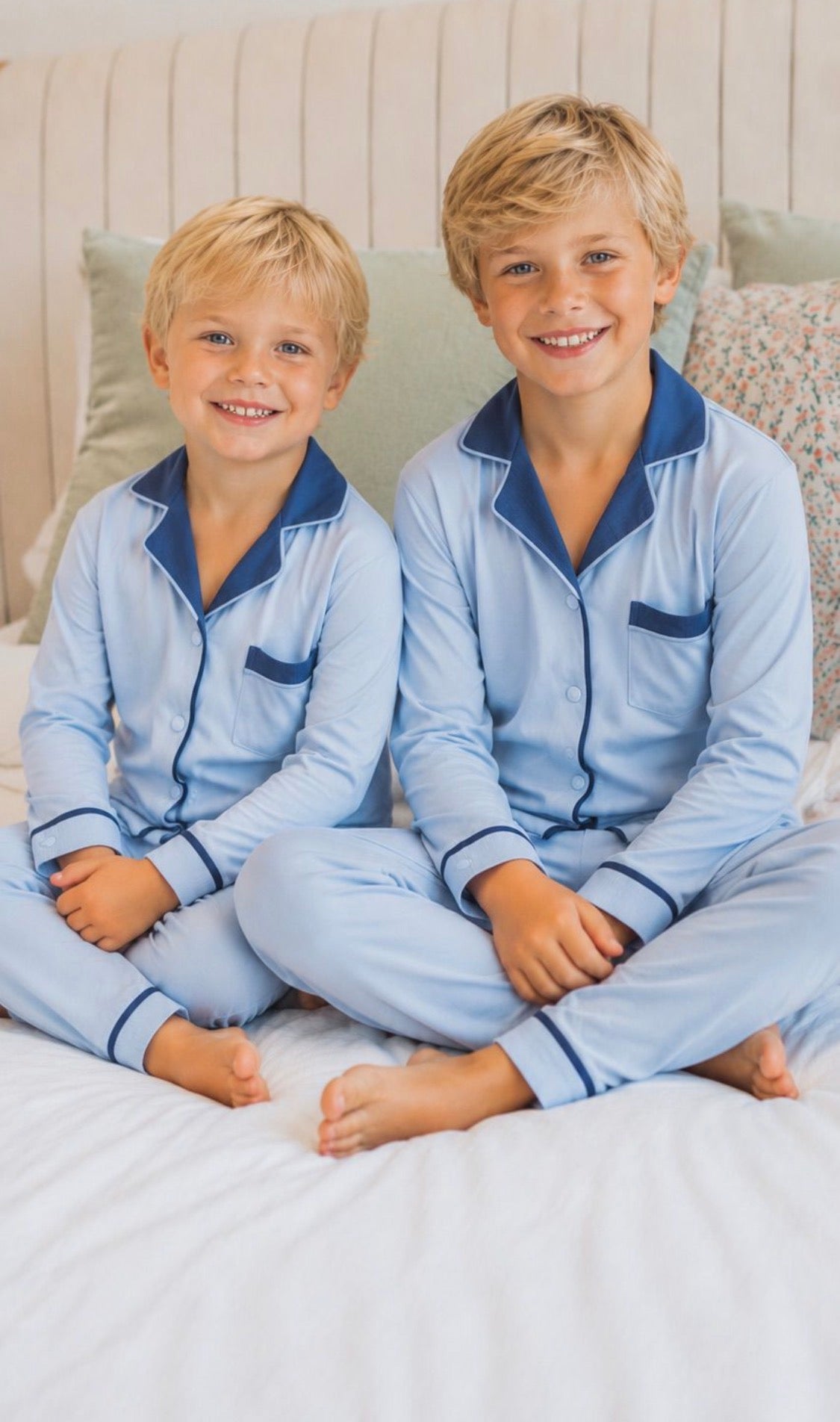 *** PREORDER FALL 2026 new Hush kids sleepwear grandpa style super soft BAMBOO cotton pjs 7 colors avail.