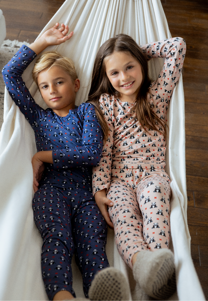 2025 NEW arrivals  Noggi teddy bear Noggi PJS 3m-12m footie 18m -18yrs 2pc pjs