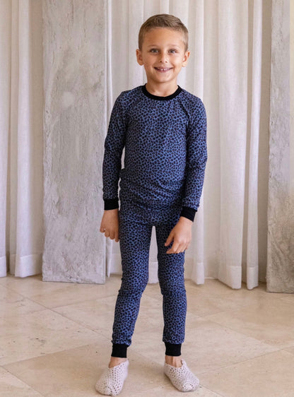 2026 NEW arrivals Noggi leopard PJS 3m-12m footie 18m -18yrs 2pc pjs