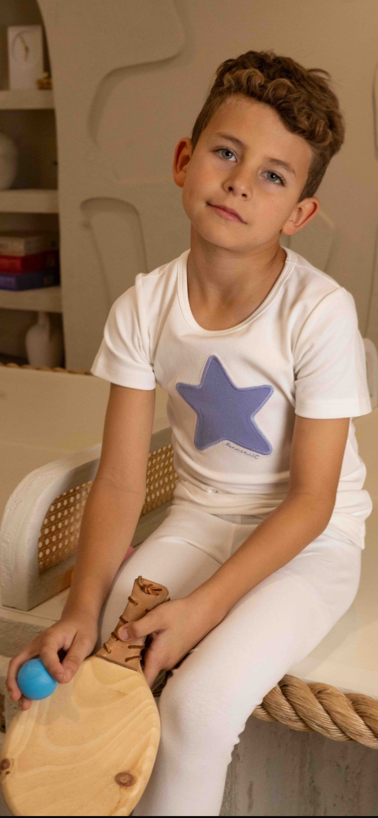 2026 NEW arrivals Noggi short sleeve white heart/star PJS 3m-12m footie 18m -18yrs 2pc pjs