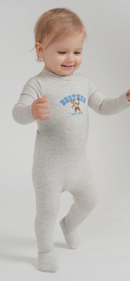 2026 NEW fragile BRO/SIS pjs 3m-12m footie 18m-12yrs 2pc