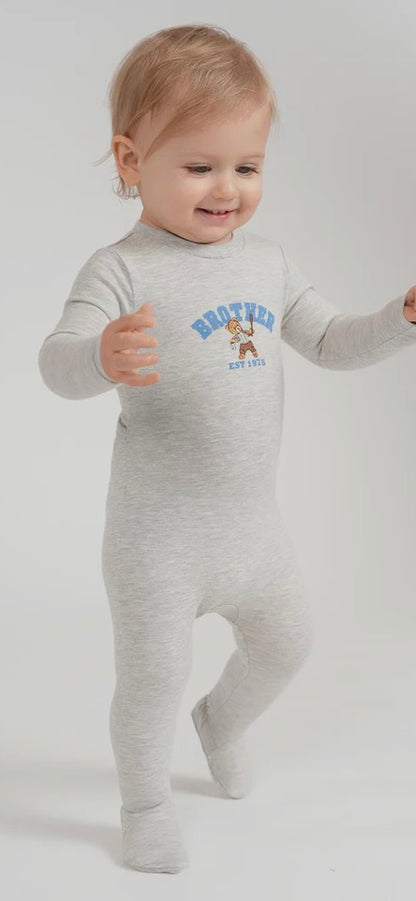 2026 NEW fragile BRO/SIS pjs 3m-12m footie 18m-12yrs 2pc