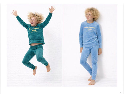 2026 FALL NEW CREW velour style PJS 2-10yrs 2pc pjs