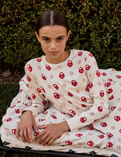 2025 *new Little Parni collection red locks robe/ nightgown 12yrs- 20yrs