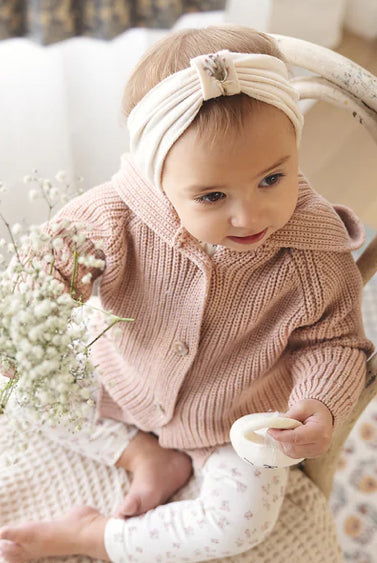 2026 new Lilette Dusty Pink or tan Classic Chunky Cardigan Set