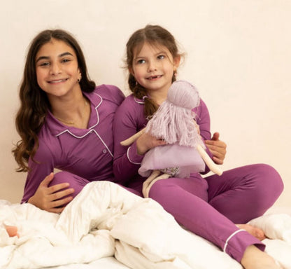 HUSH ADULT Sleepwear grandpa pjs purple/green/mauve