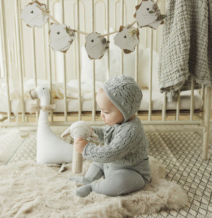 2026 Lilette Popcorn Weave Cardigan/sweater with hat