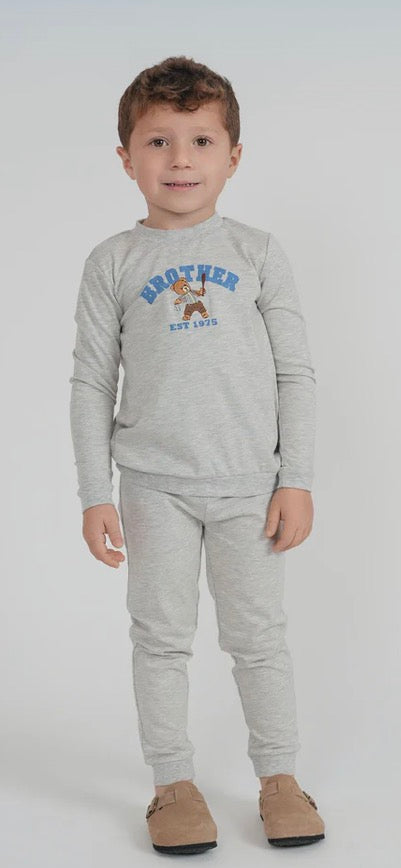 2026 NEW fragile BRO/SIS pjs 3m-12m footie 18m-12yrs 2pc