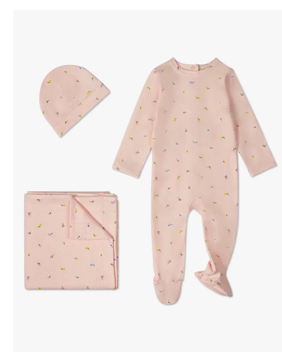 Sale pink cotton Pink floral set 3m
