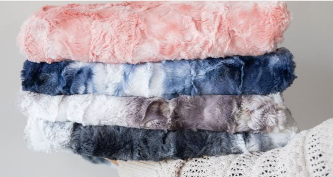 Cozy new fur blankets tie dye for newborn babies