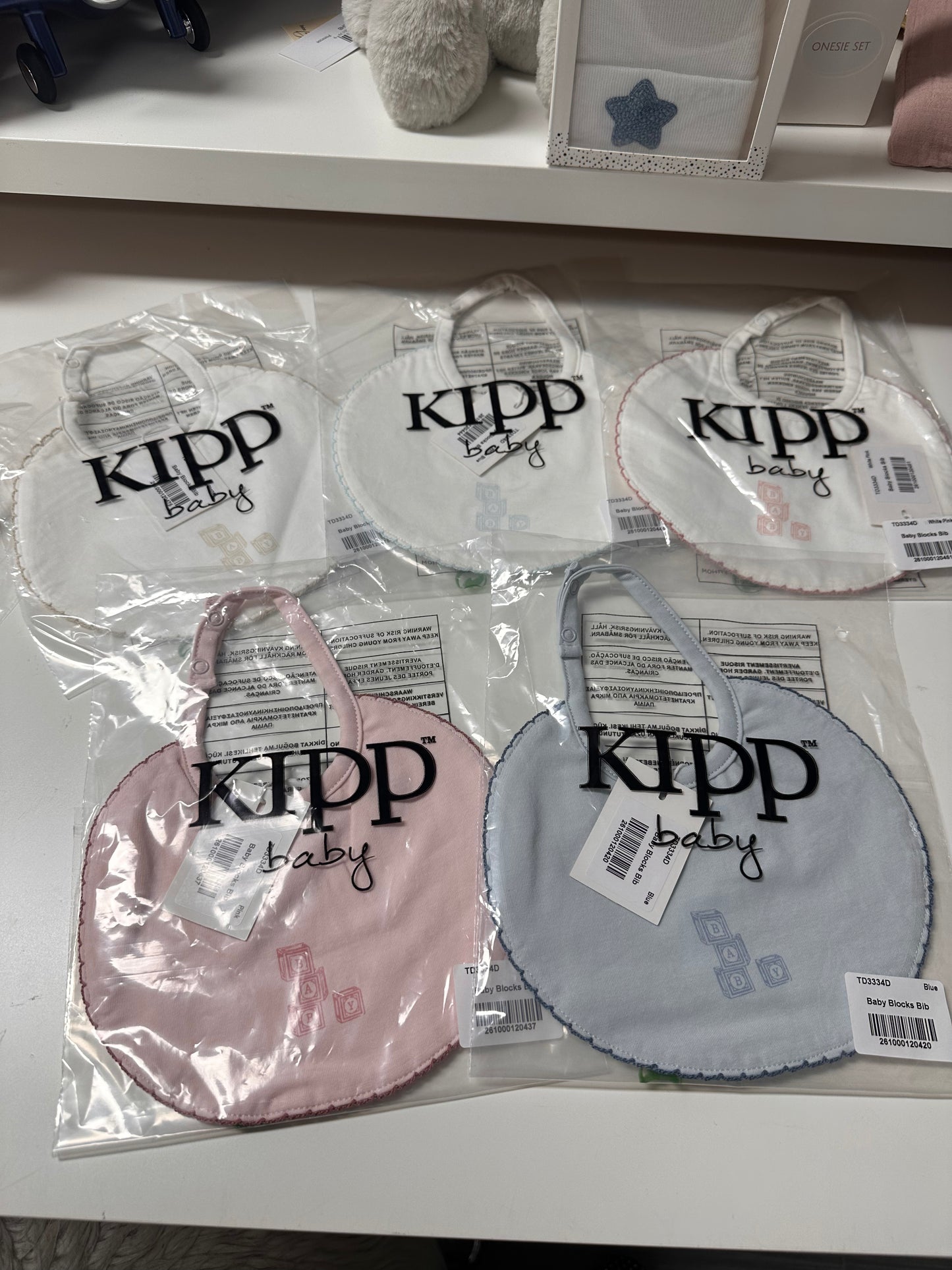 Kipp baby bibs 5 colors  building blocks