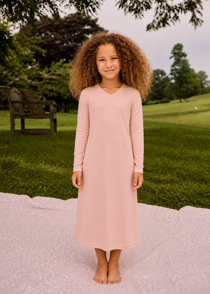 ✨2026 new parni new fall pajama nightgown collection black & pink v neck style 12yrs-20yrs
