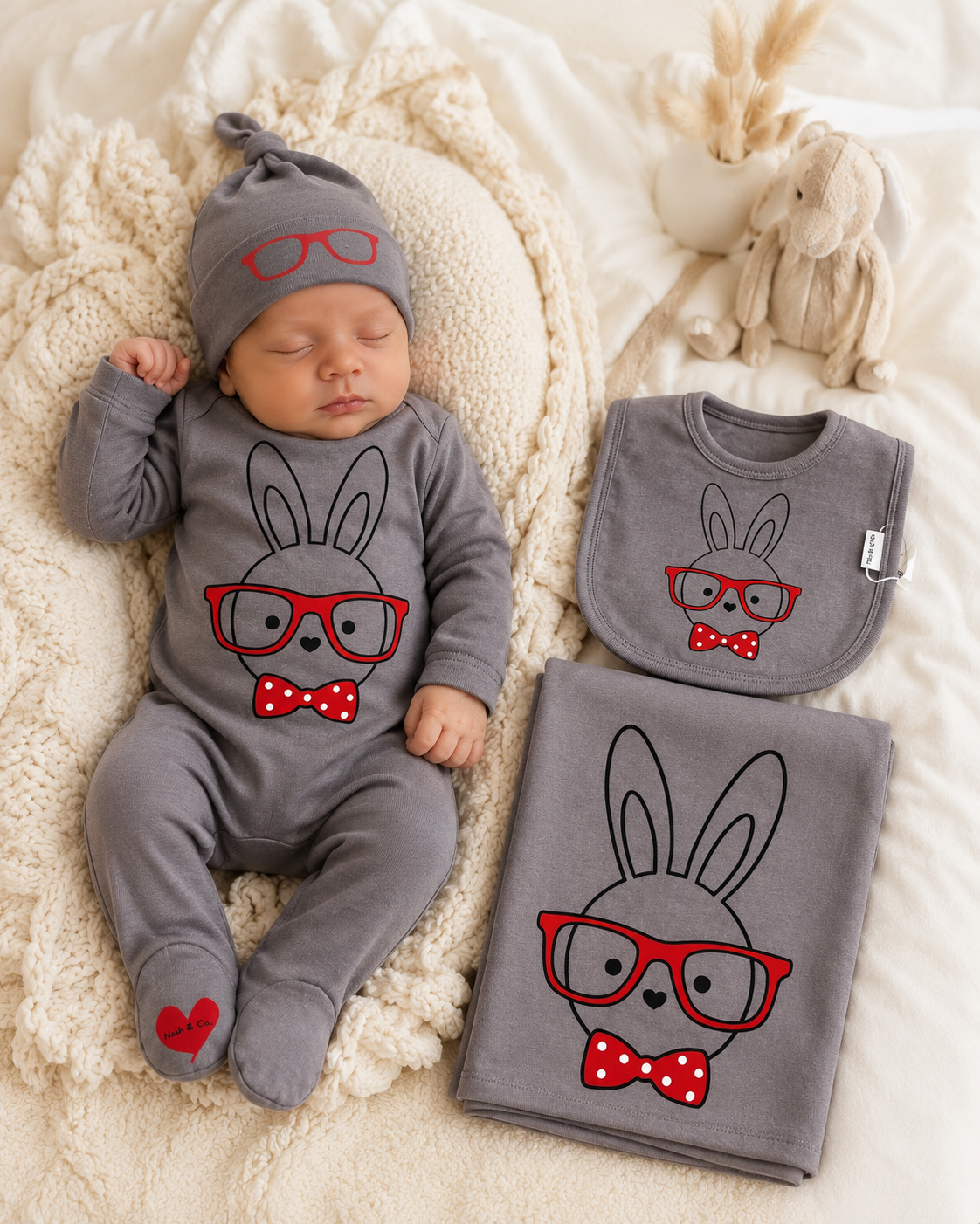 Adorable NASH & Co *exclusive Bunny glasses take home sets