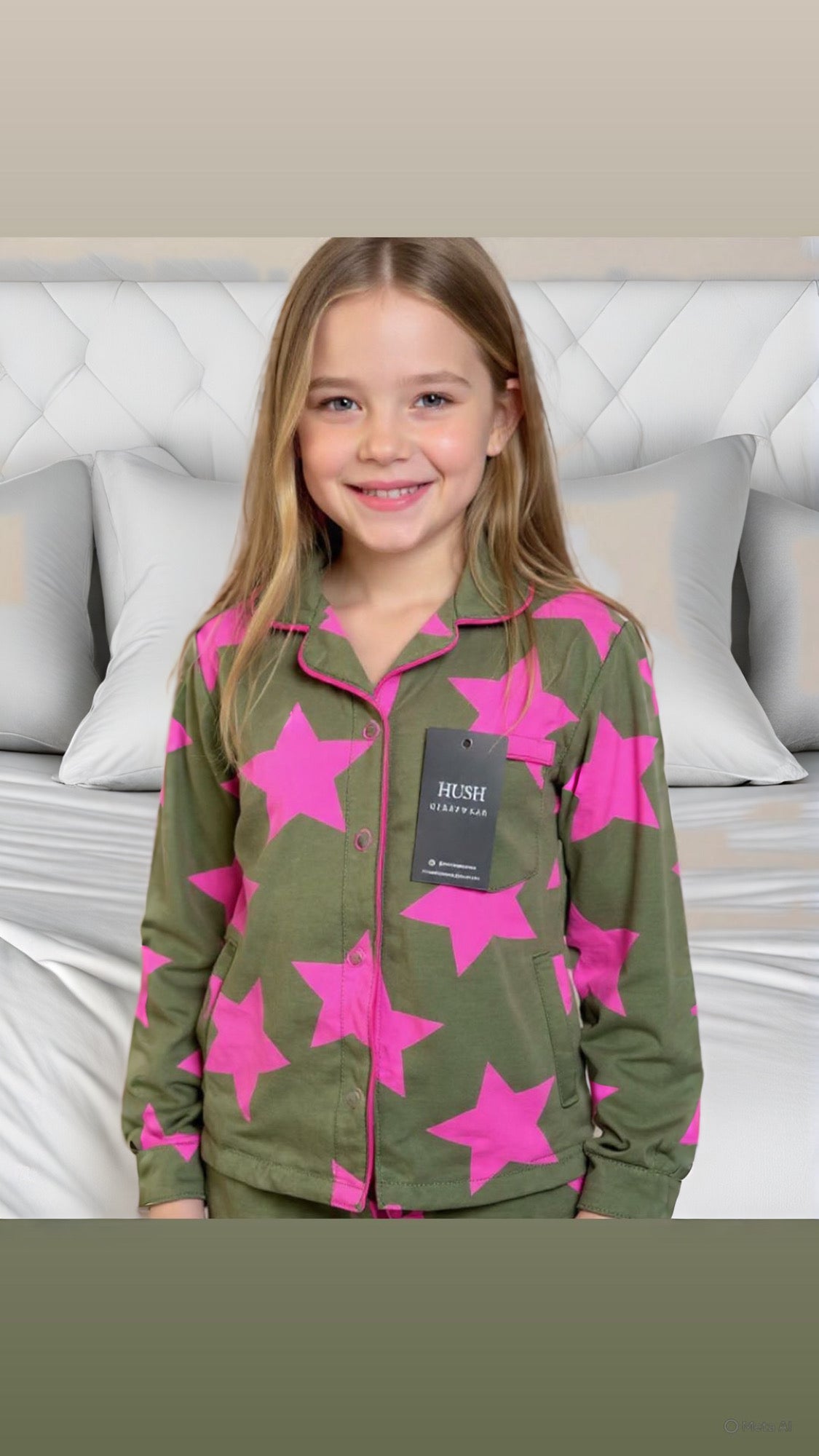 2026 new HUSH SLEEPWEAR✨ narrow fit✨ bamboo cotton star 2pc grandpa pjs 18m-16yrs