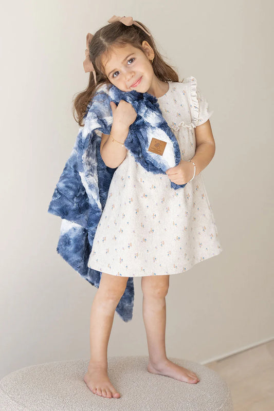 Cozy new fur blankets tie dye for newborn babies